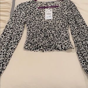 Zara leopard top